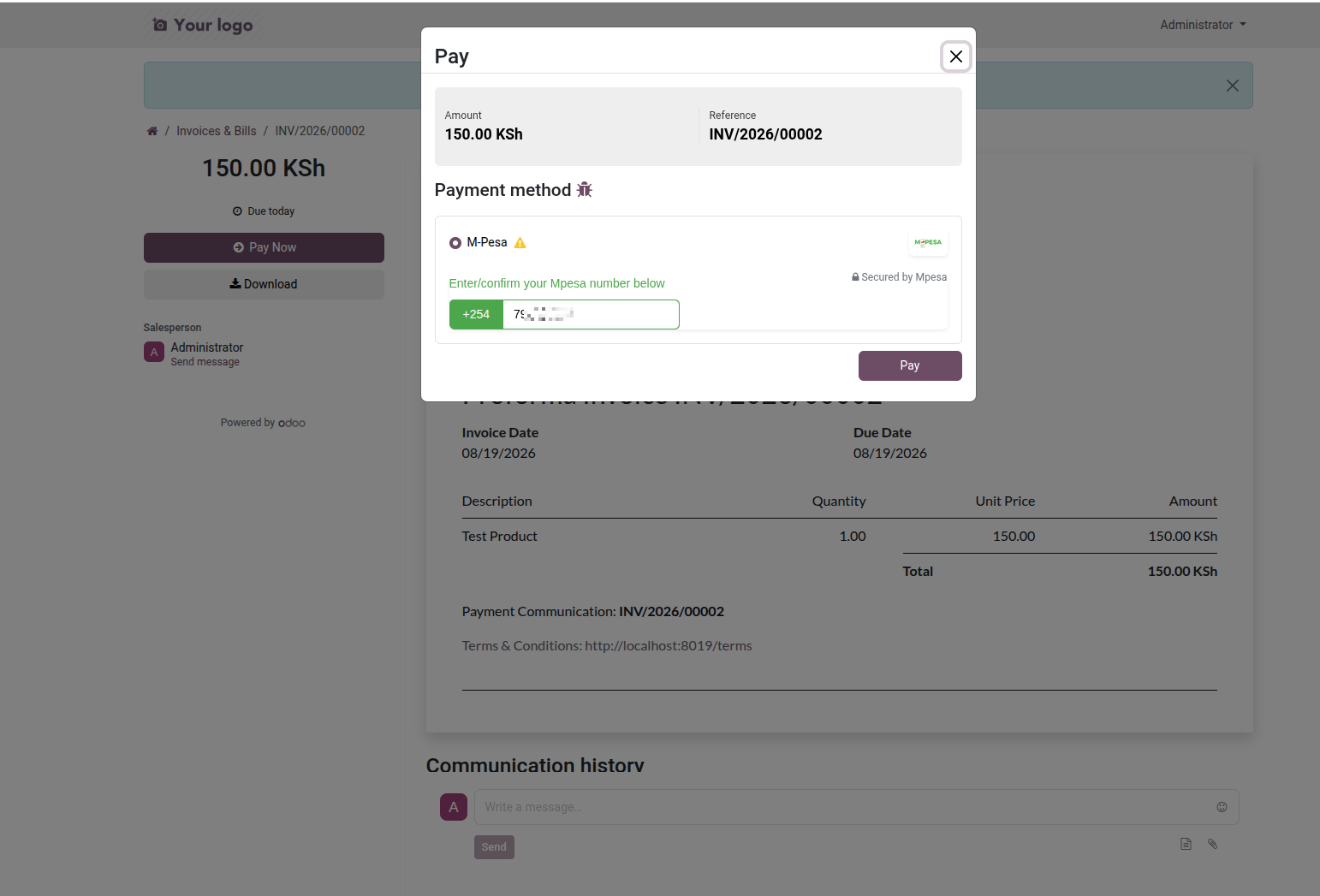 Portal Payment Wizard