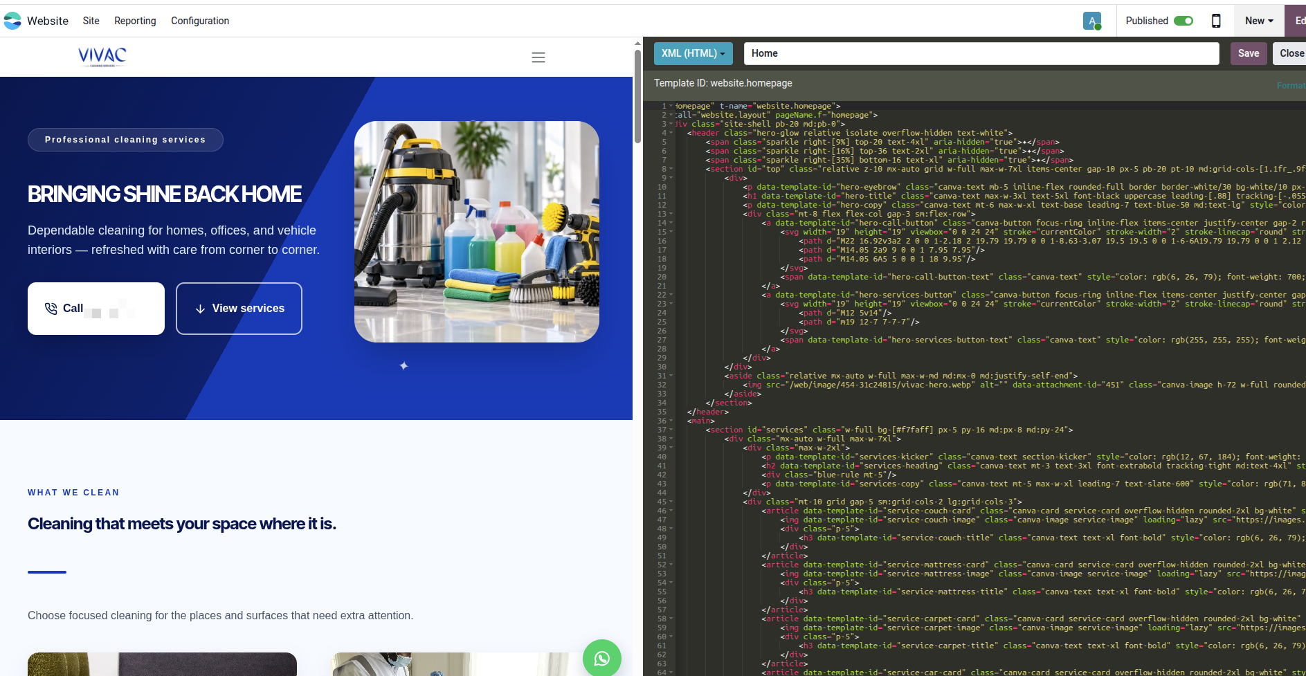 Tailwind CSS in the Odoo website editor
