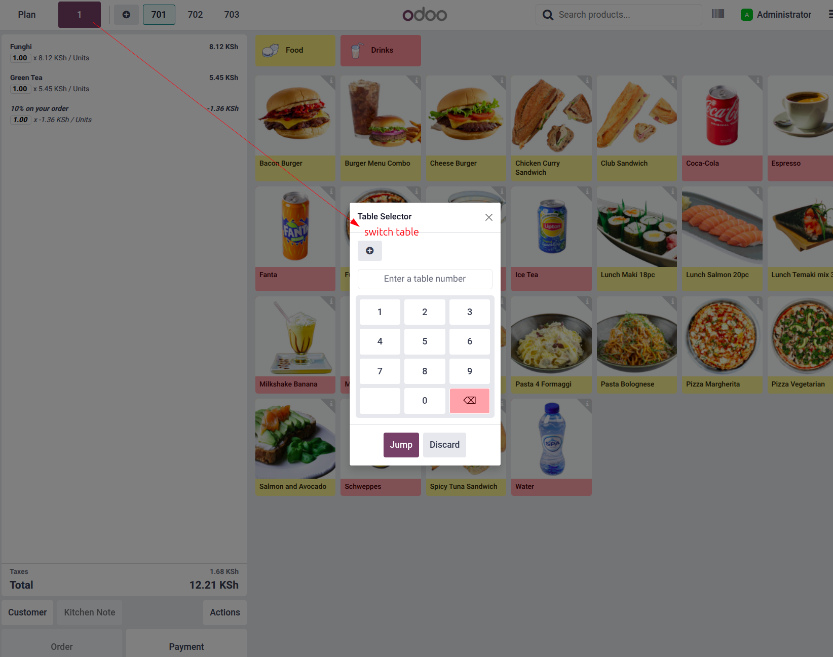 Switch Table